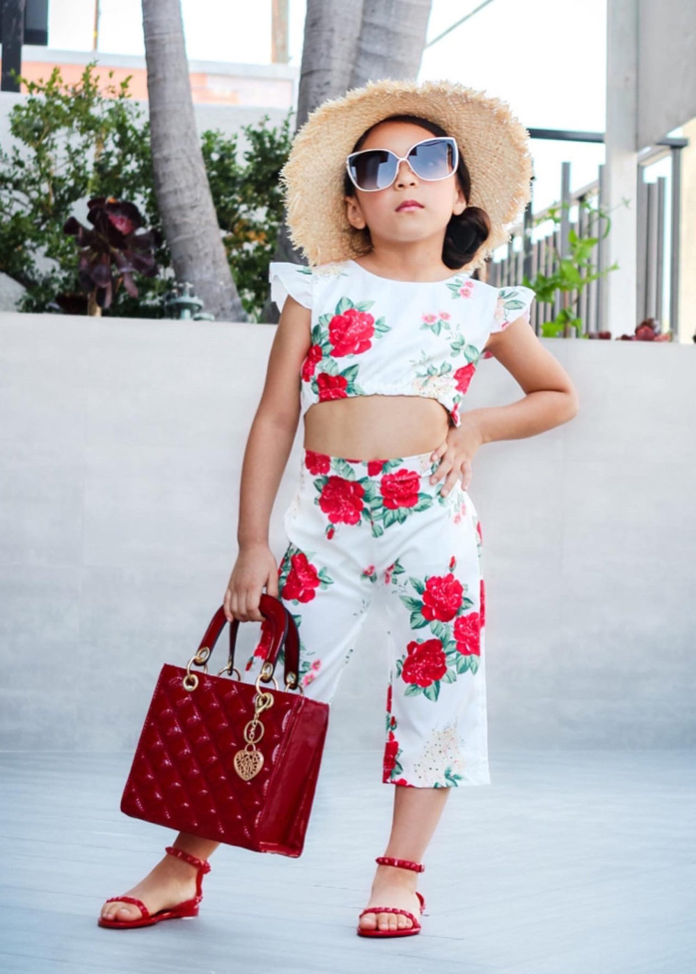 Kid's Aria Red Sandals - STYLED BY ALX COUTUREKid's Shoes