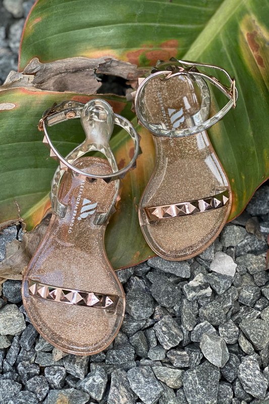 Kid's Aria Rose Gold Sandals - STYLED BY ALX COUTUREKid's Shoes