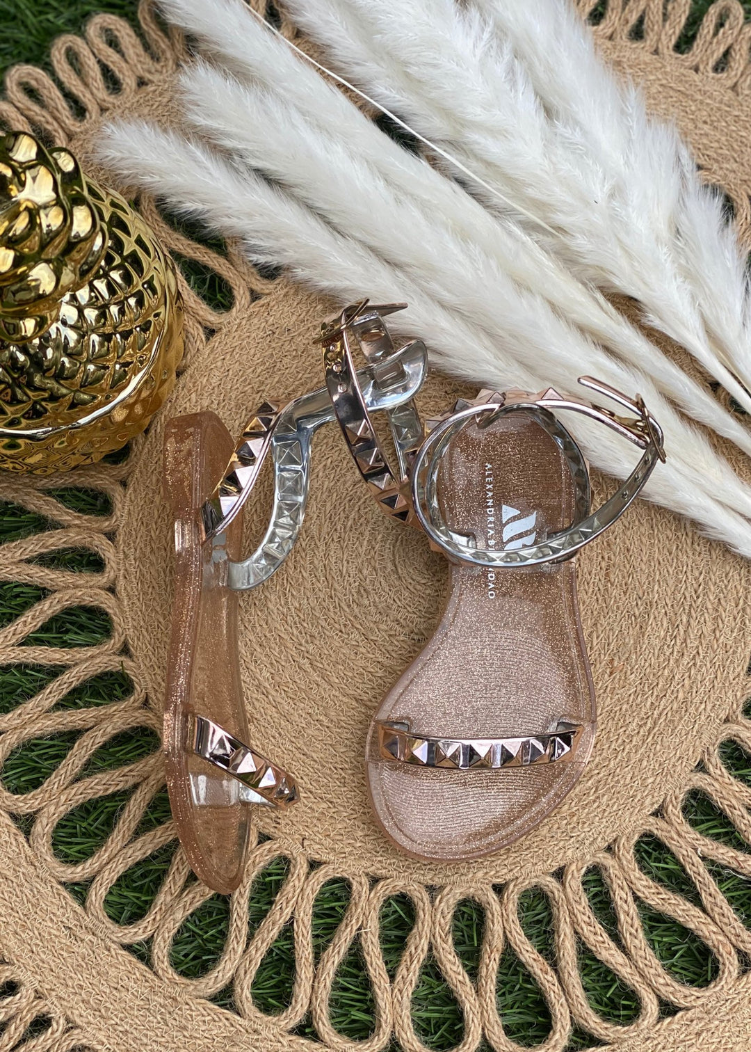 Kid's Aria Rose Gold Sandals - STYLED BY ALX COUTUREKid's Shoes