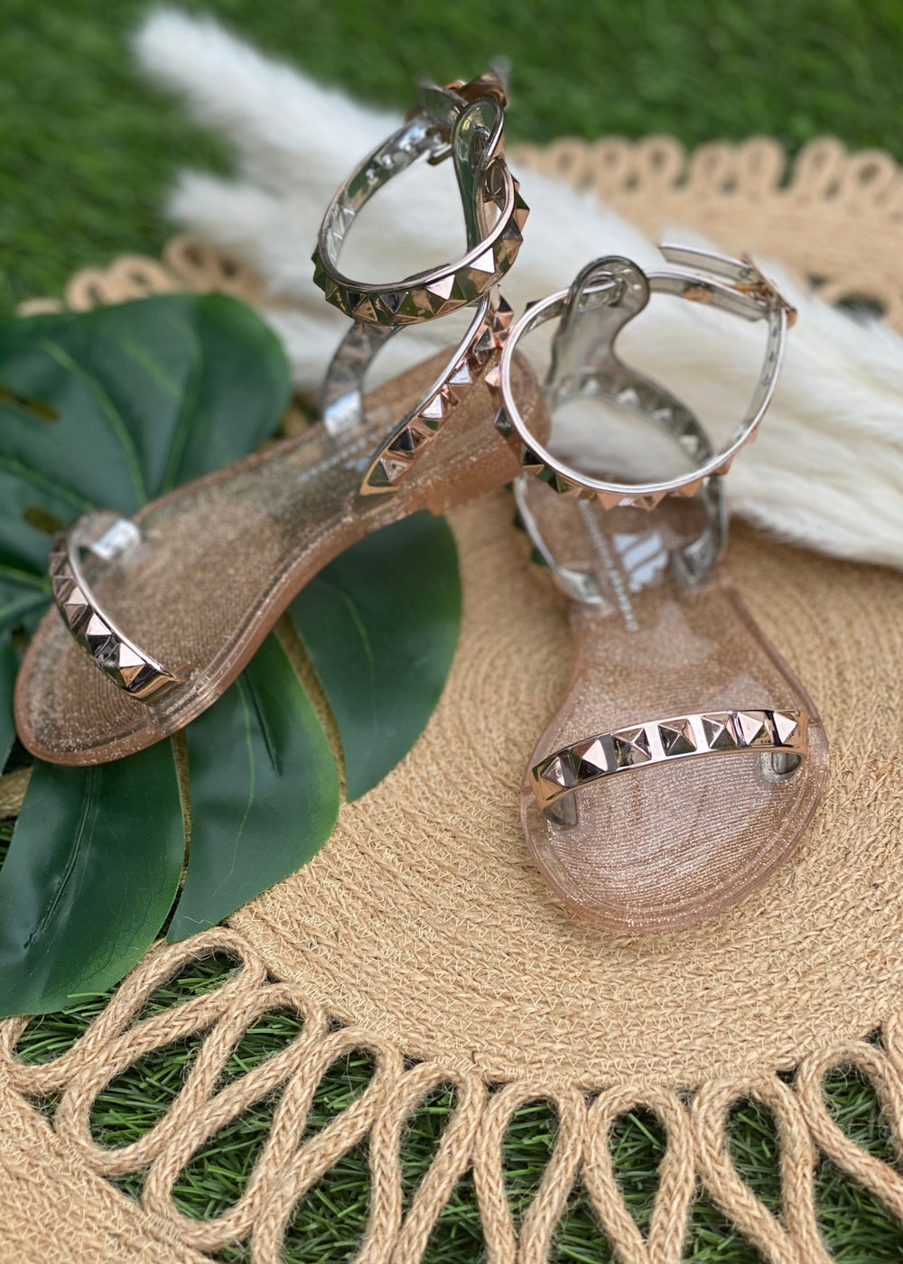 Kid's Aria Rose Gold Sandals - STYLED BY ALX COUTUREKid's Shoes