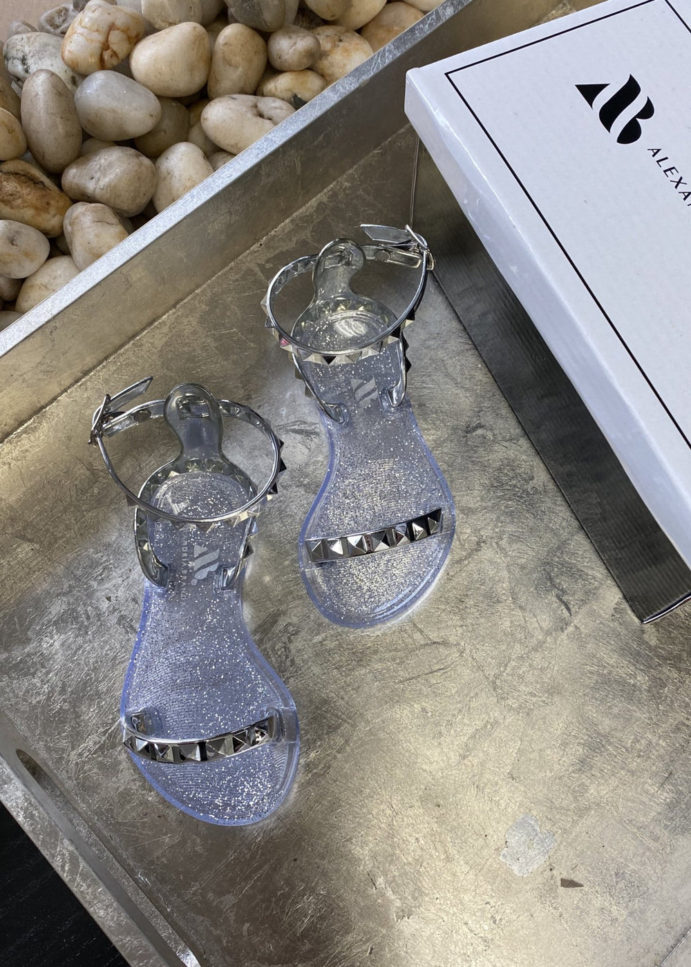 Kid's Aria Silver Sandals - STYLED BY ALX COUTUREKid's Shoes