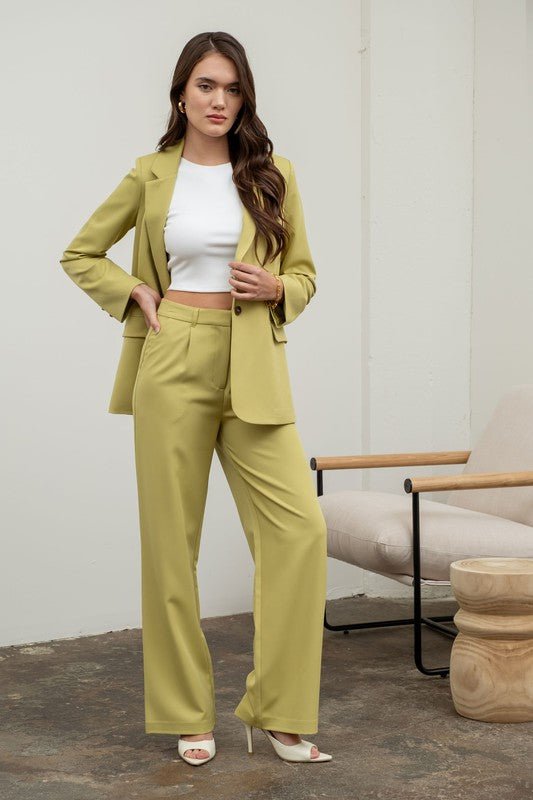 Kiwi High Waisted Wide Leg Slacks - STYLED BY ALX COUTUREPANTS