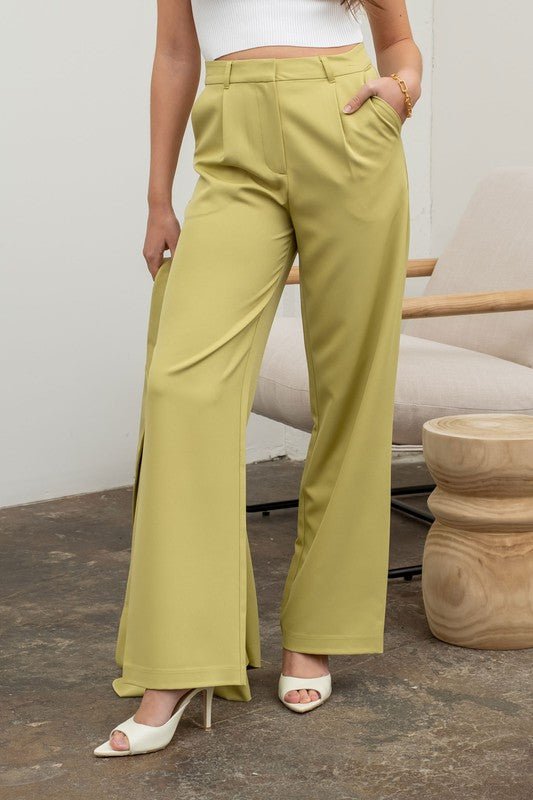 Kiwi High Waisted Wide Leg Slacks - STYLED BY ALX COUTUREPANTS