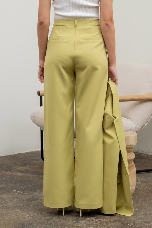 Kiwi High Waisted Wide Leg Slacks - STYLED BY ALX COUTUREPANTS