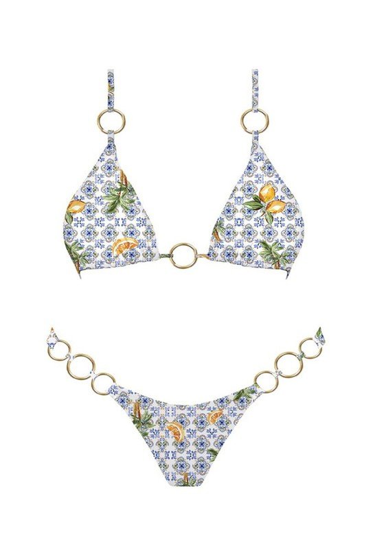 Lemon Blue Bikini Set - STYLED BY ALX COUTURESWIMWEAR