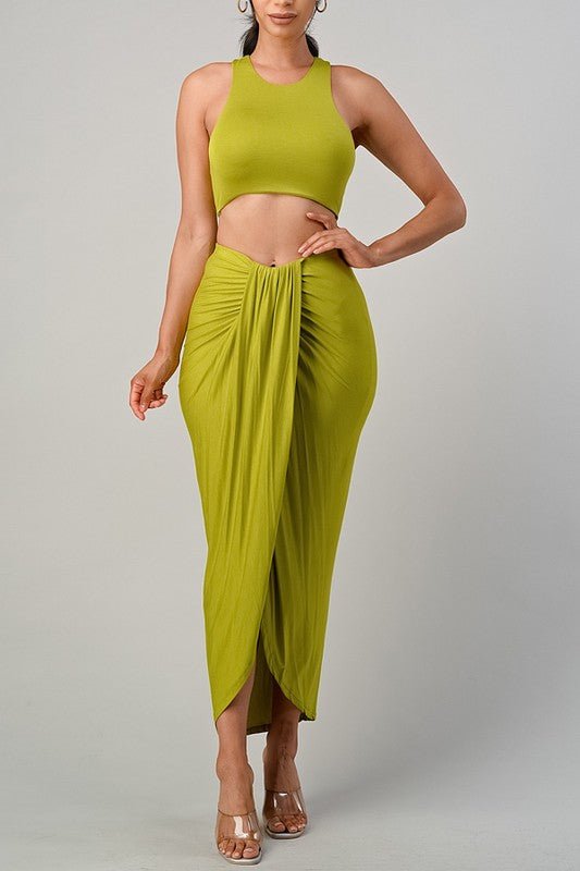 Lime Skirt Set - STYLED BY ALX COUTUREClothing