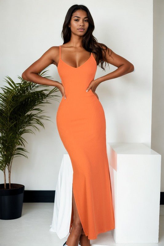 Mango Side Slit Cami Dress - STYLED BY ALX COUTUREDRESS