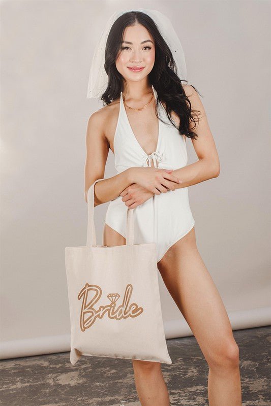 Natural Bride Tote Bag Canvas Bag - STYLED BY ALX COUTUREHandbags