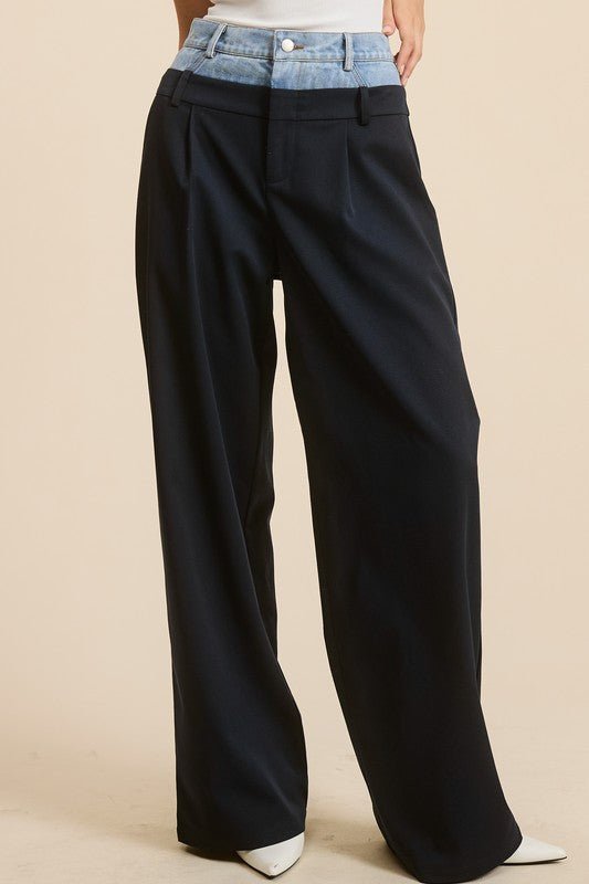 Navy Billie Trousers - STYLED BY ALX COUTUREPANTS