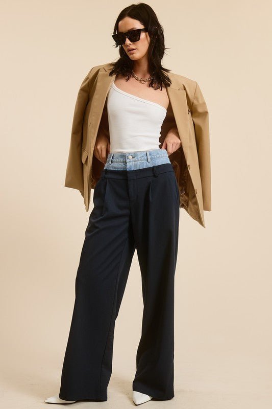 Navy Billie Trousers - STYLED BY ALX COUTUREPANTS