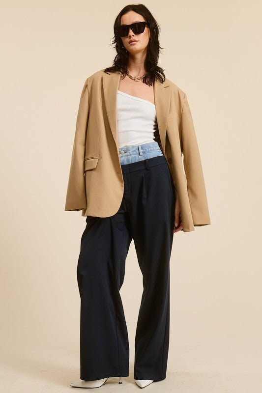 Navy Billie Trousers - STYLED BY ALX COUTUREPANTS