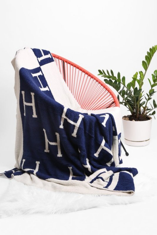 Navy Microfiber Cozy Home Blanket - STYLED BY ALX COUTUREBlankets