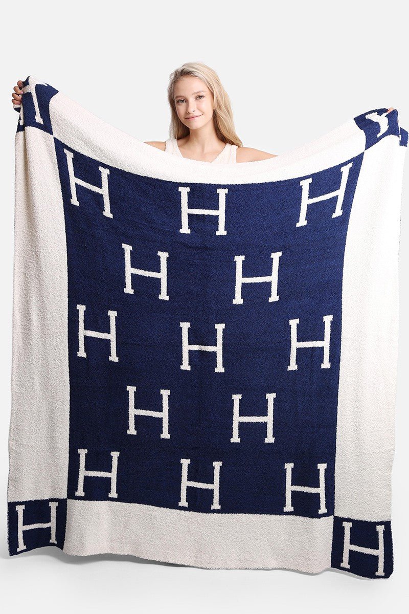 Navy Microfiber Cozy Home Blanket - STYLED BY ALX COUTUREBlankets