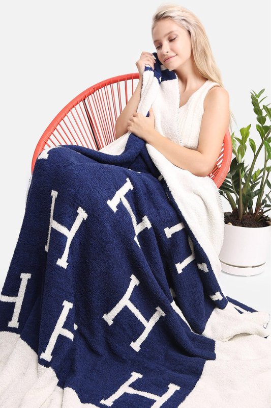 Navy Microfiber Cozy Home Blanket - STYLED BY ALX COUTUREBlankets