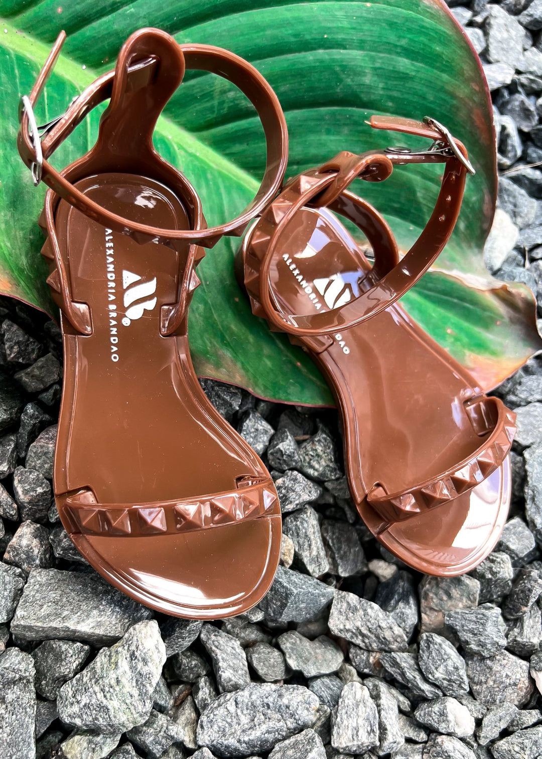 *NEW* Women's Aria Shinny Brown Sandals - STYLED BY ALX COUTURESHOES BY ALEXANDRIA BRANDAO