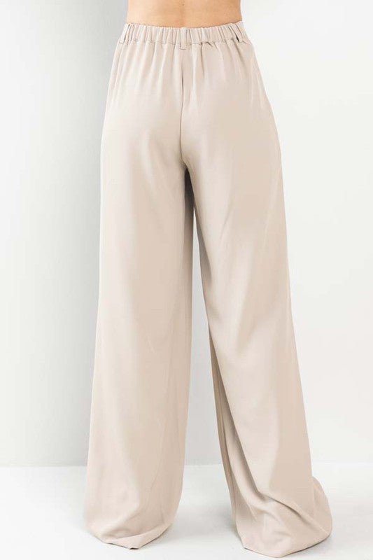 Nude Wide Leg Pants - STYLED BY ALX COUTUREPANTS