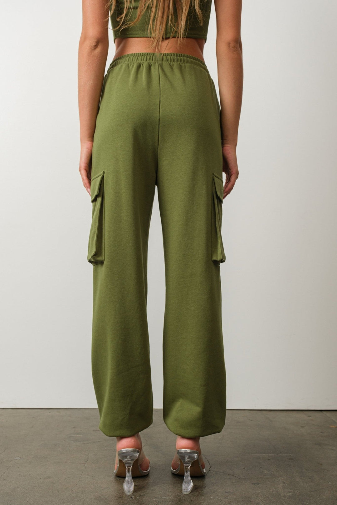 Olive French Terry Joggers - STYLED BY ALX COUTUREOutfit Sets