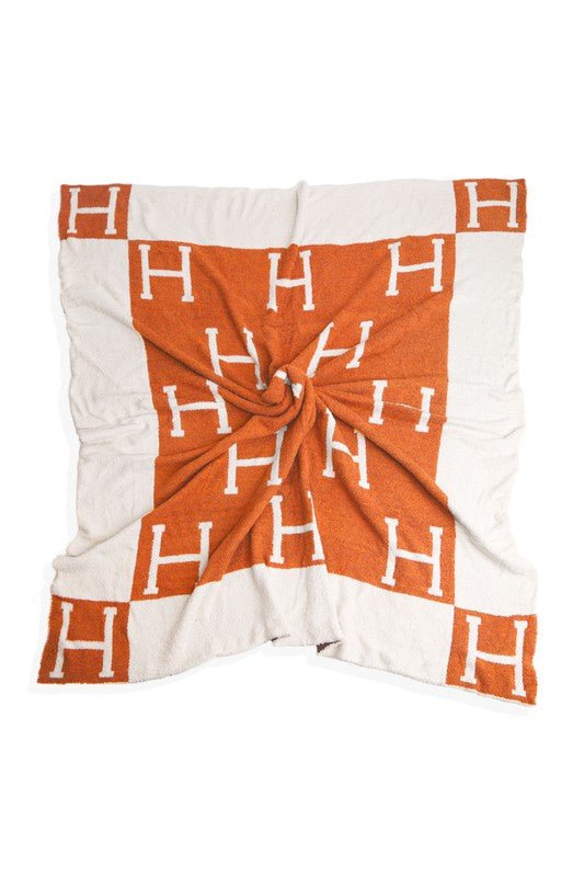 Orange Microfiber Cozy Home Blanket - STYLED BY ALX COUTUREBlankets