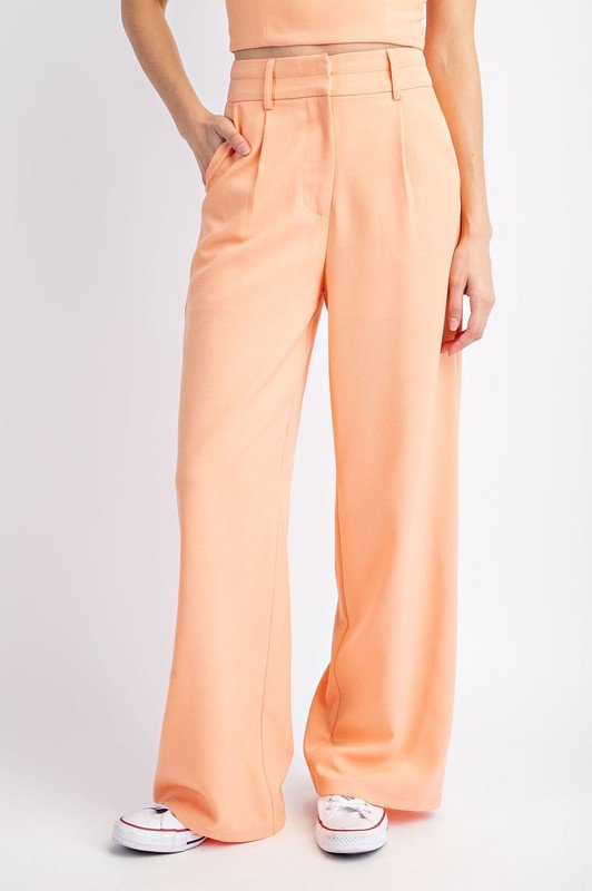 Peach Double Waist Trousers *PRE* - STYLED BY ALX COUTUREPANTS