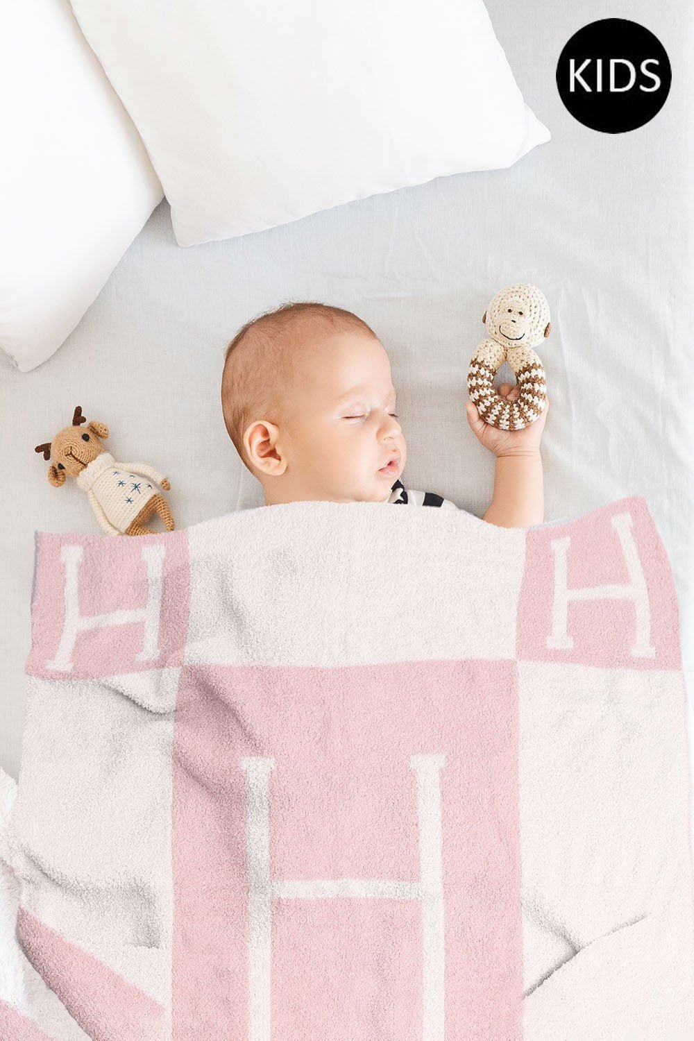 Pink Home Blanket Patterned Kids Blanket - STYLED BY ALX COUTUREBlankets