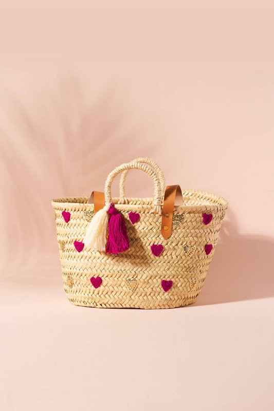 Purple Mi Corazón Mini Braided Basket - STYLED BY ALX COUTUREHandbags