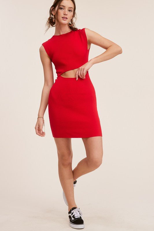 Red Geo Dress - STYLED BY ALX COUTUREDRESSES