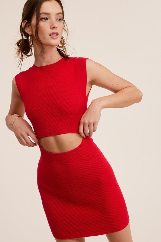 Red Geo Dress - STYLED BY ALX COUTUREDRESS