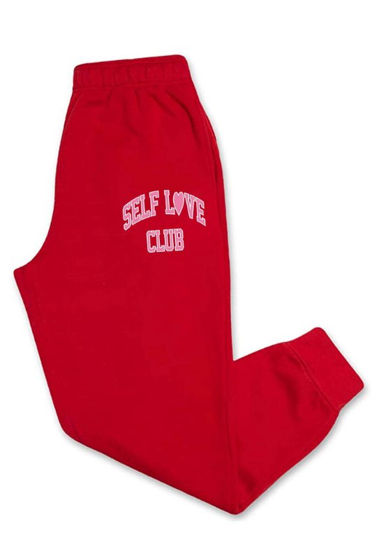 Red Self Love Club Sweatpants - STYLED BY ALX COUTUREOutfit Sets