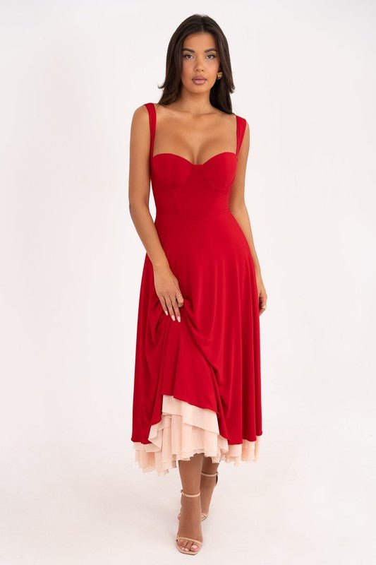 Red Sophie Red Dress - STYLED BY ALX COUTUREDresses