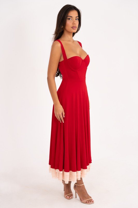 Red Sophie Red Dress - STYLED BY ALX COUTUREDresses