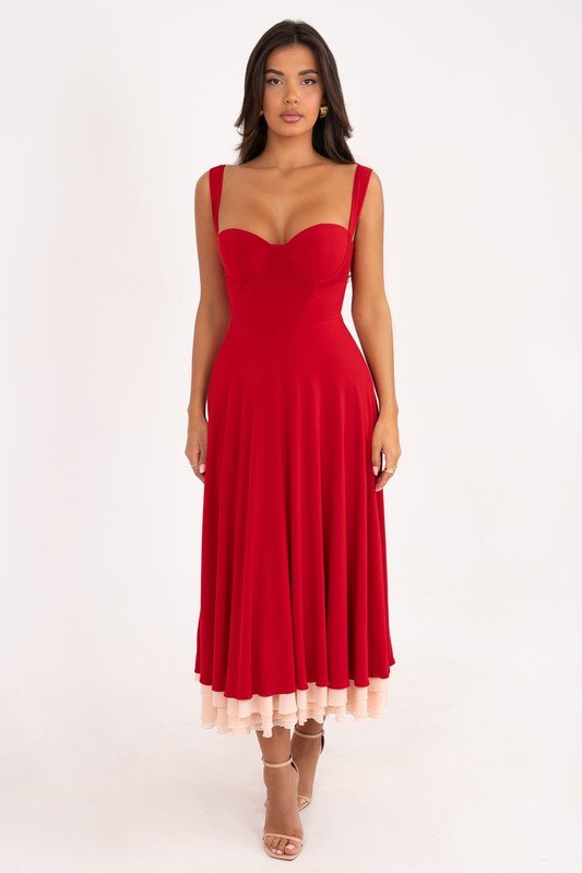 Red Sophie Red Dress - STYLED BY ALX COUTUREDresses