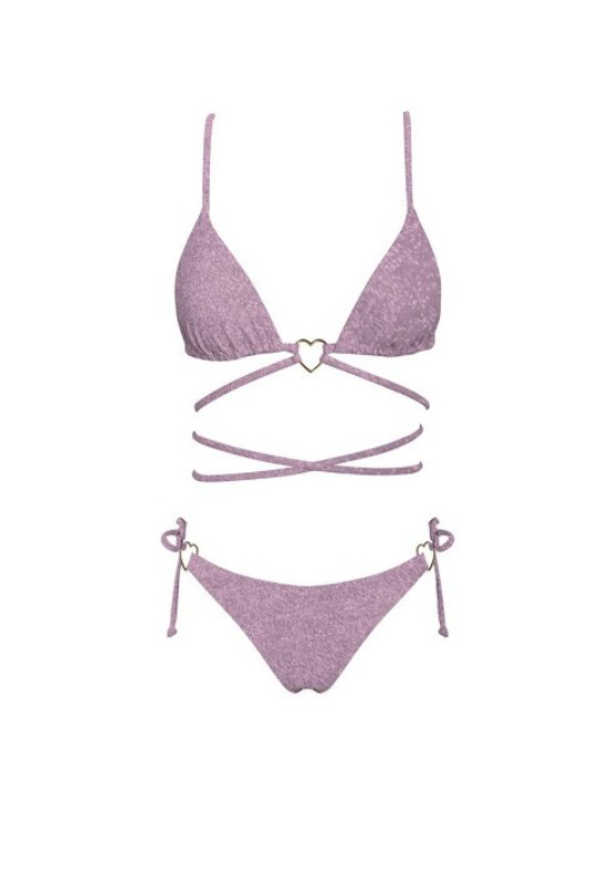 Rose Shimmer Bikini Set - STYLED BY ALX COUTURESWIMWEAR