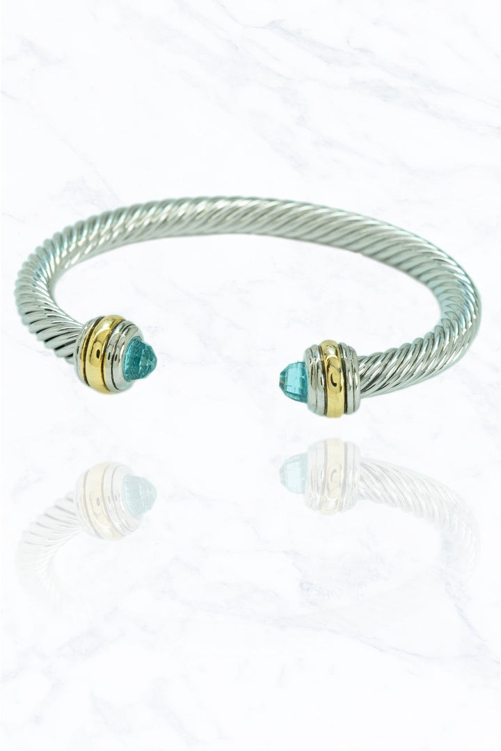 Silver Cable Wire Cuff Bracelets - STYLED BY ALX COUTUREBRACELET