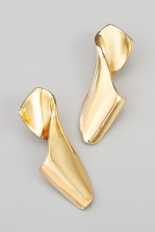 Statement Irregular Twisted Dangle Earrings - STYLED BY ALX COUTUREEARRINGS