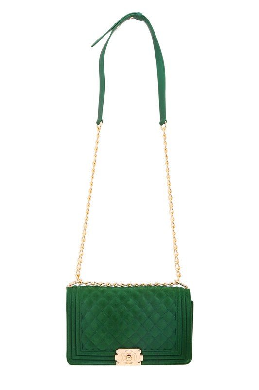 Suede Feel Jelly Large Crossbody Bag - STYLED BY ALX COUTUREHandbags