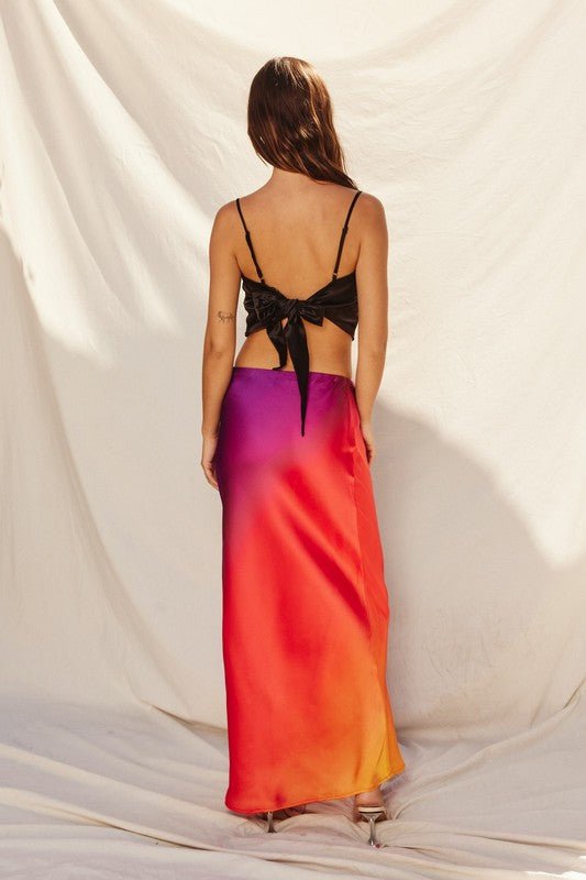 Sunset Cosmo Ombre Maxi Skirt - STYLED BY ALX COUTURESKIRTS