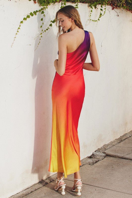 Sunset One Shoulder Maxi Dress *PRE* - STYLED BY ALX COUTUREDRESS