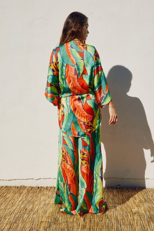 Tropical Macaw Wide Leg Pull On Pants *PRE* - STYLED BY ALX COUTUREPANTS