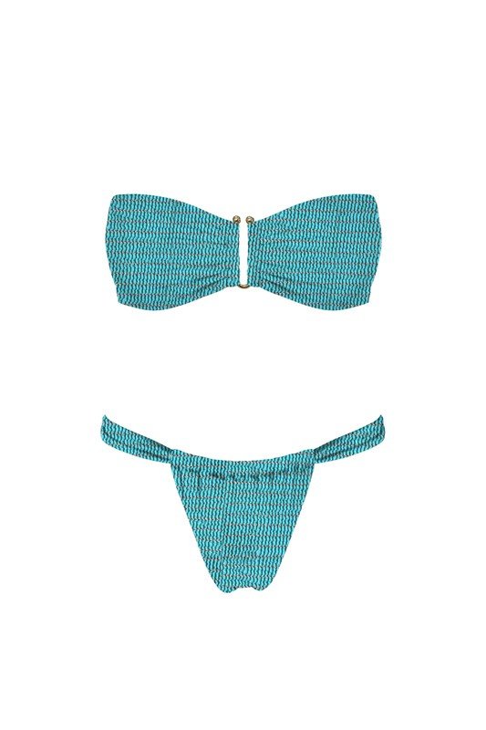 Turquoise Aqua Bliss Bikini Set - STYLED BY ALX COUTURESWIMWEAR