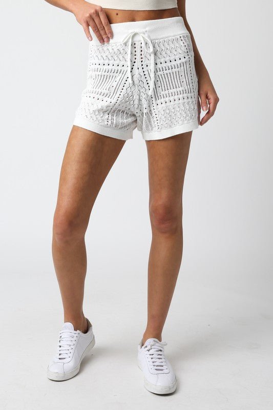 White Bonnie Shorts - STYLED BY ALX COUTURESHORTS