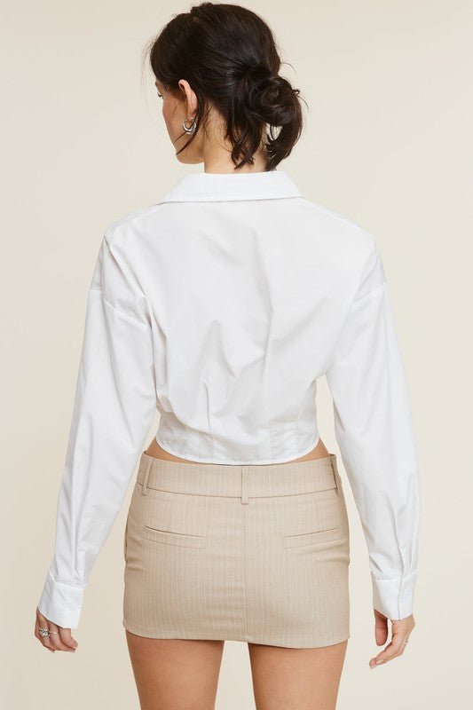 White Giselle Shirt - STYLED BY ALX COUTUREShirts & Tops