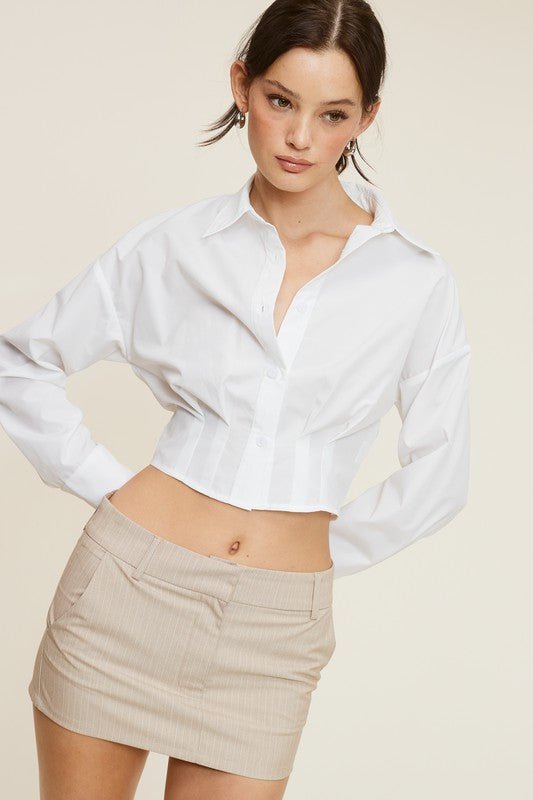 White Giselle Shirt - STYLED BY ALX COUTUREShirts & Tops