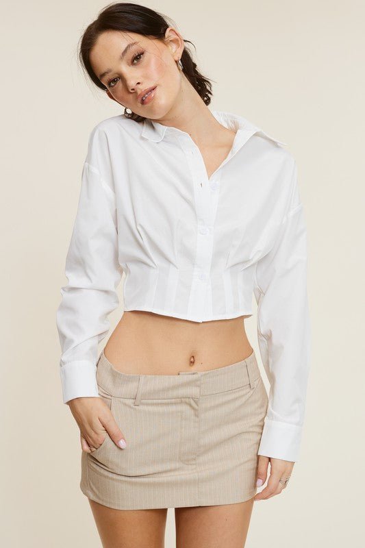 White Giselle Shirt - STYLED BY ALX COUTUREShirts & Tops