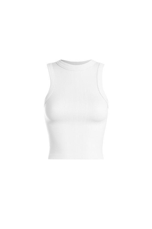 White Rib Comfy Thick Full Tank - STYLED BY ALX COUTUREShirts & Tops
