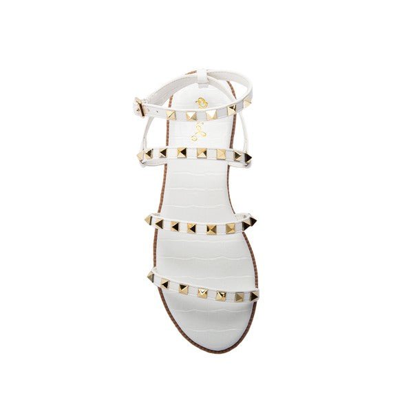 White Strappy Sandal - STYLED BY ALX COUTURESHOES