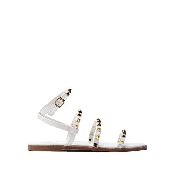 White Strappy Sandal - STYLED BY ALX COUTURESHOES