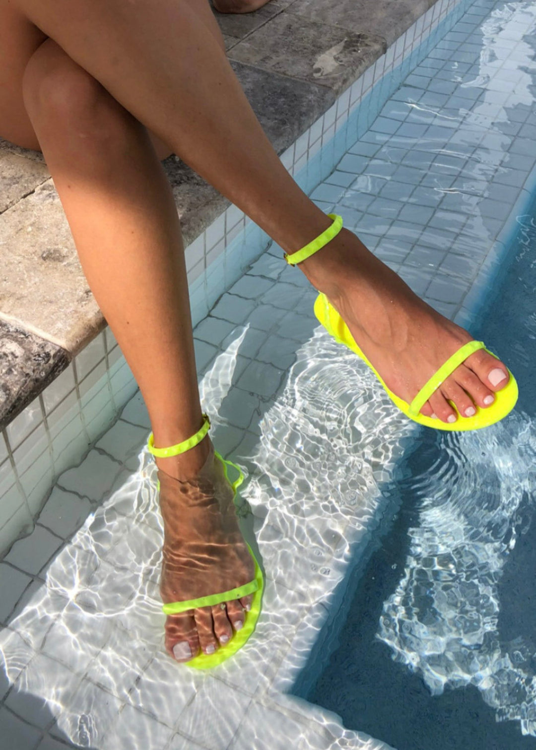 Women's Aria Neon Yellow Sandals - STYLED BY ALX COUTURESandals