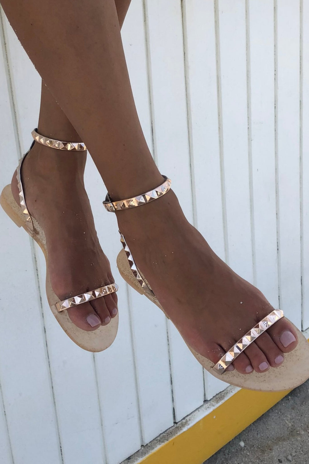 Women's Aria Rose Gold Sandals - STYLED BY ALX COUTURESHOES BY ALEXANDRIA BRANDAO