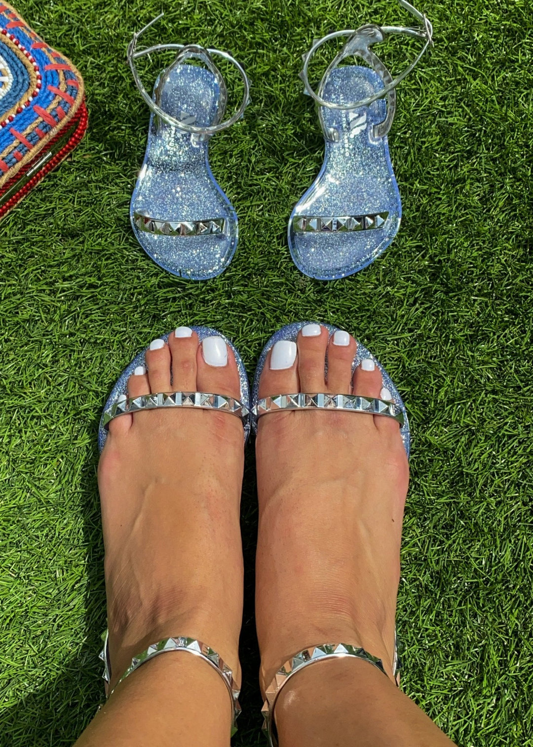 Women's ARIA Silver Sandals - STYLED BY ALX COUTURESandals