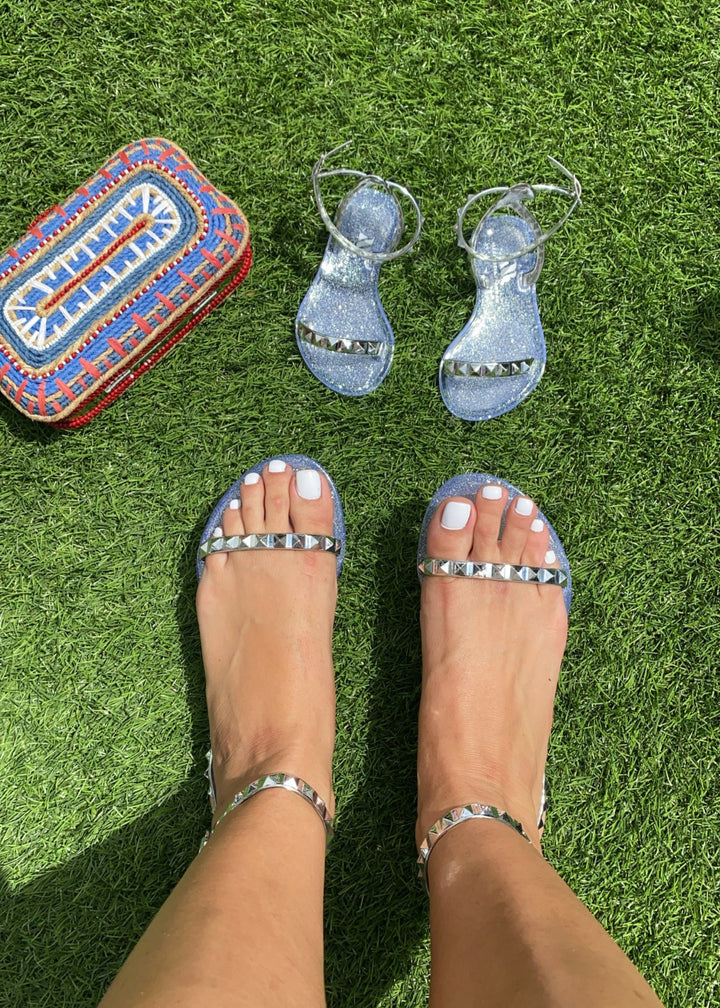 Women's ARIA Silver Sandals - STYLED BY ALX COUTURESandals